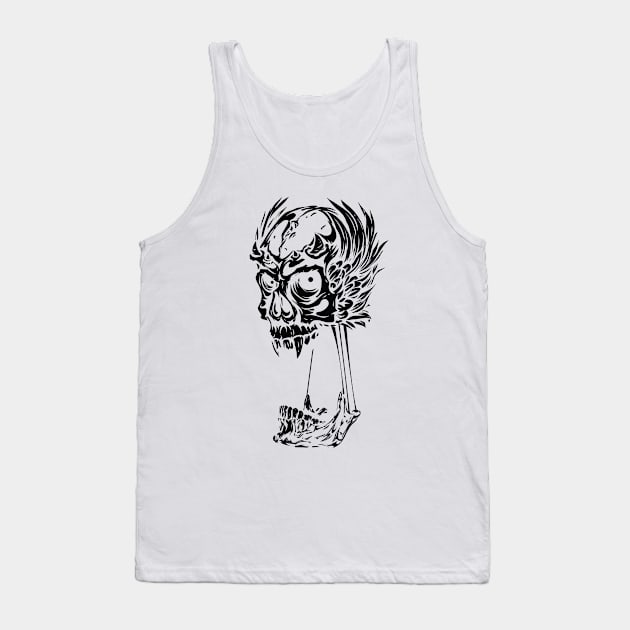 skull Tank Top by imdesign